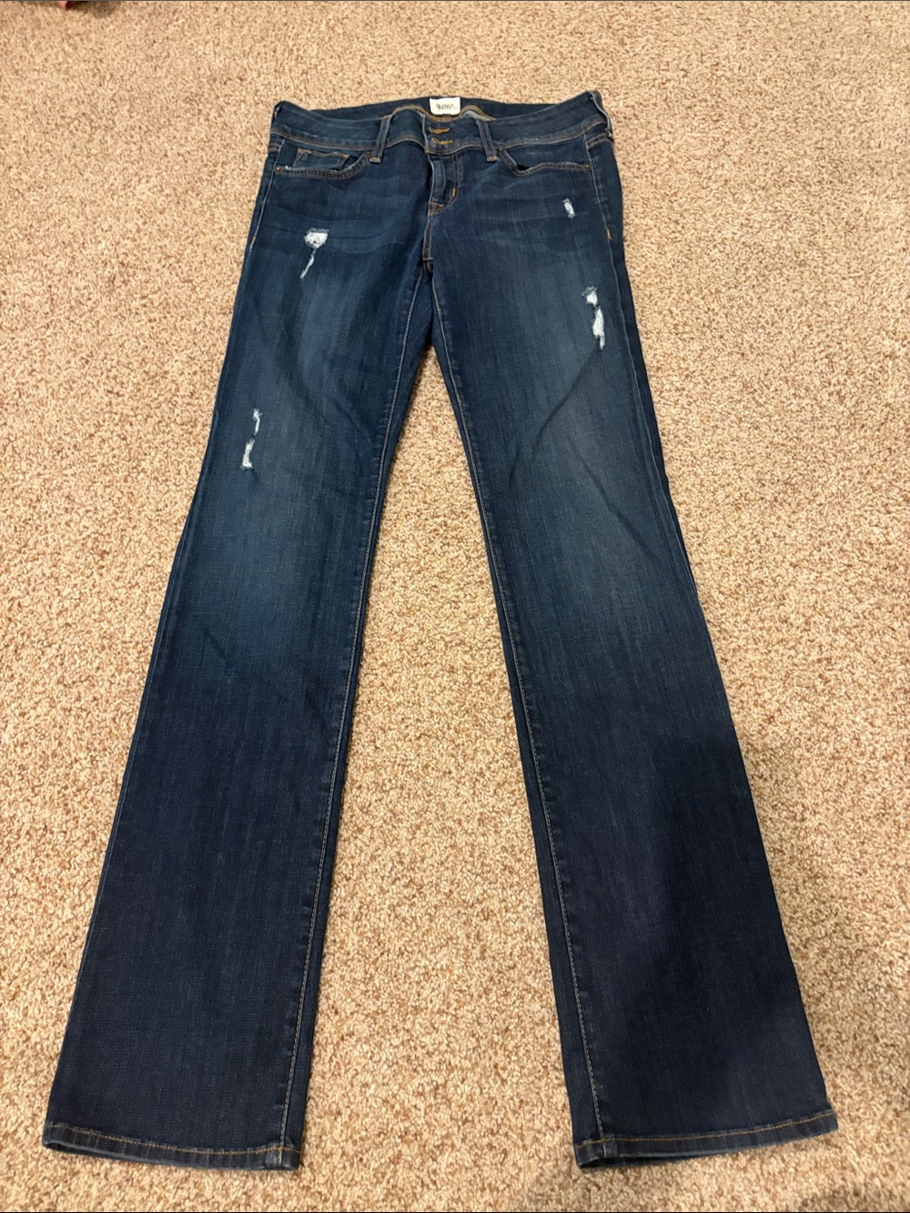 Hudson Jeans Dark Indigo Bootcut with Light Distressing